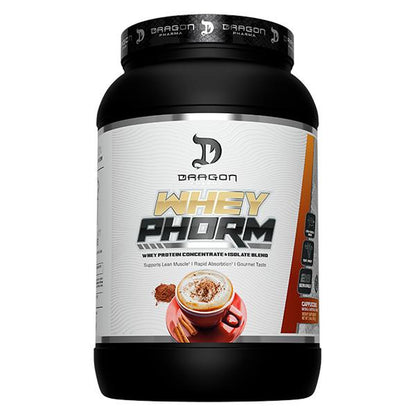 DRAGON PHARMA 100% Whey Protein Blend (2LBS), Fast Absorption, Gluten Free, Maximize Recovery, Great Tasting, 25 Grams of Protein