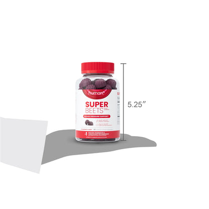 Superbeets Heart Gummies - Strawberry Flavor for Blood Pressure Support, 60 Count