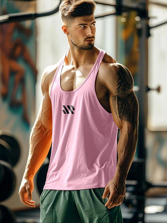 Scoop Neck Tank Top - Regular Fit Sporty Breathable Comfortable Sleeveless T-Shirt