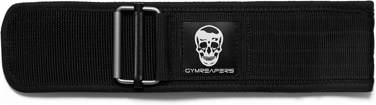 Gymreapers Quick Locking Weightlifting Belt - 4 Inch Neoprene with Metal Buckle - Adjustable Olympic Lifting Back Support