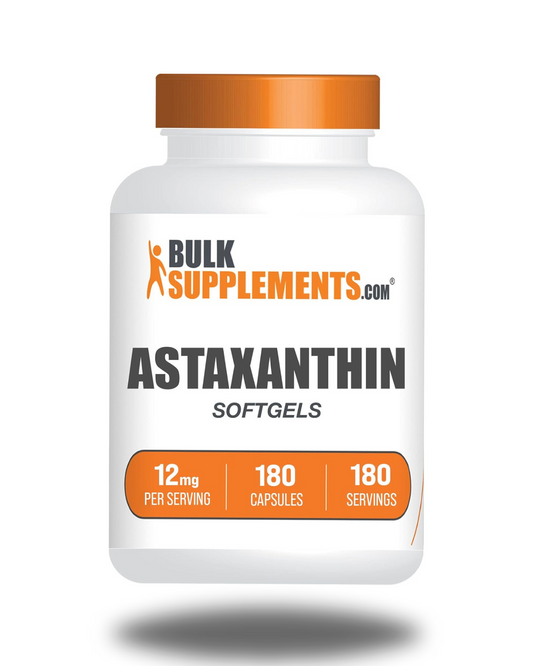 Astaxanthin 12mg Softgels by Bulk Supplements- Maintain Gains With Reduced Muscle Atrophy