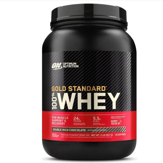 Optimum Nutrition Gold Standard Whey Protein Powder - 2 lbs of Premium Quality Protein for Optimal Muscle Support