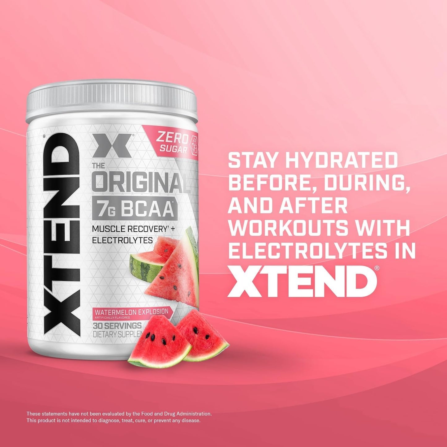 Xtend XTEND Original BCAA Powder, 7g BCAA and 2.5g L-Glutamine, Sugar Free Post Workout Muscle Recovery Drink with Amino Acids, 30 Servings