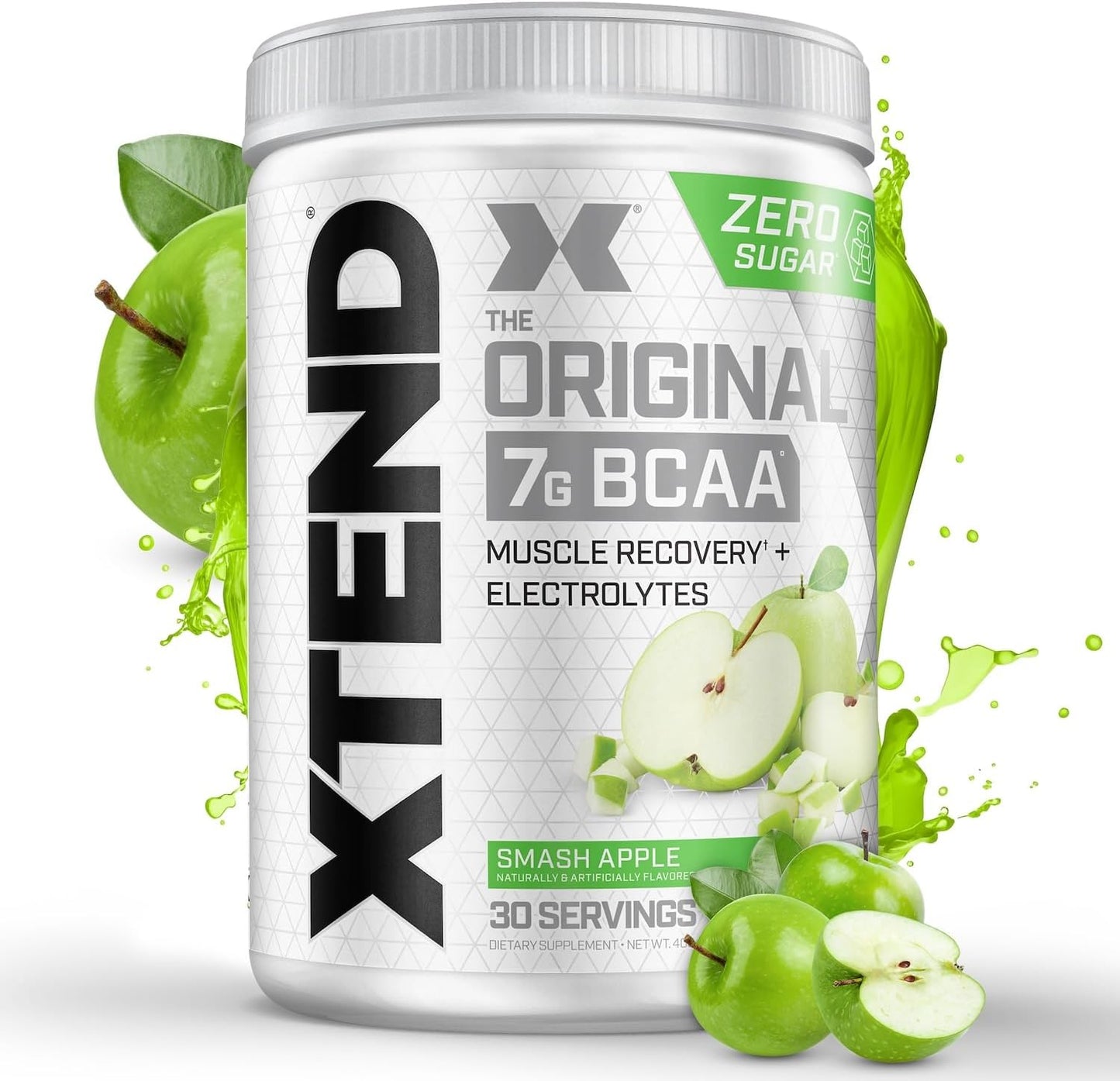 Xtend XTEND Original BCAA Powder, 7g BCAA and 2.5g L-Glutamine, Sugar Free Post Workout Muscle Recovery Drink with Amino Acids, 30 Servings