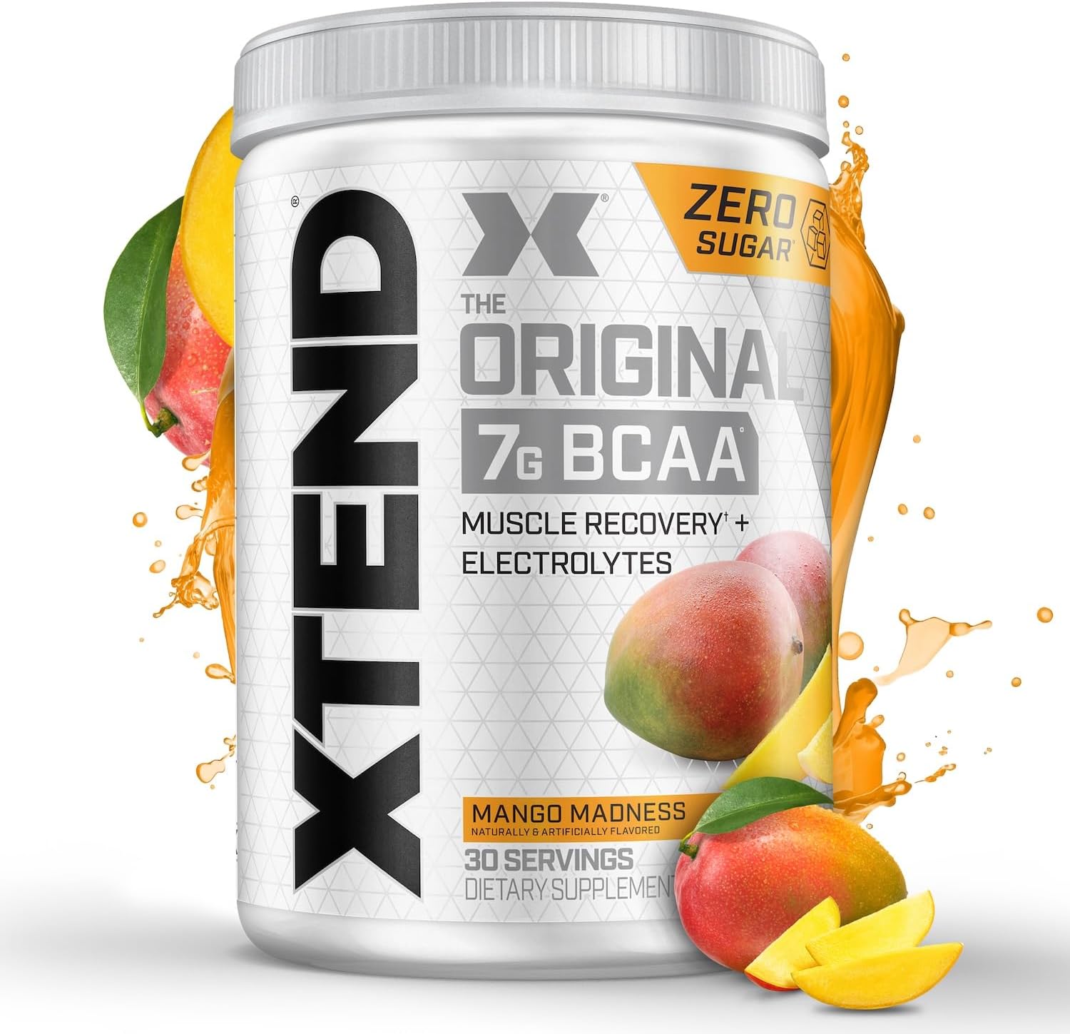 Xtend XTEND Original BCAA Powder, 7g BCAA and 2.5g L-Glutamine, Sugar Free Post Workout Muscle Recovery Drink with Amino Acids, 30 Servings