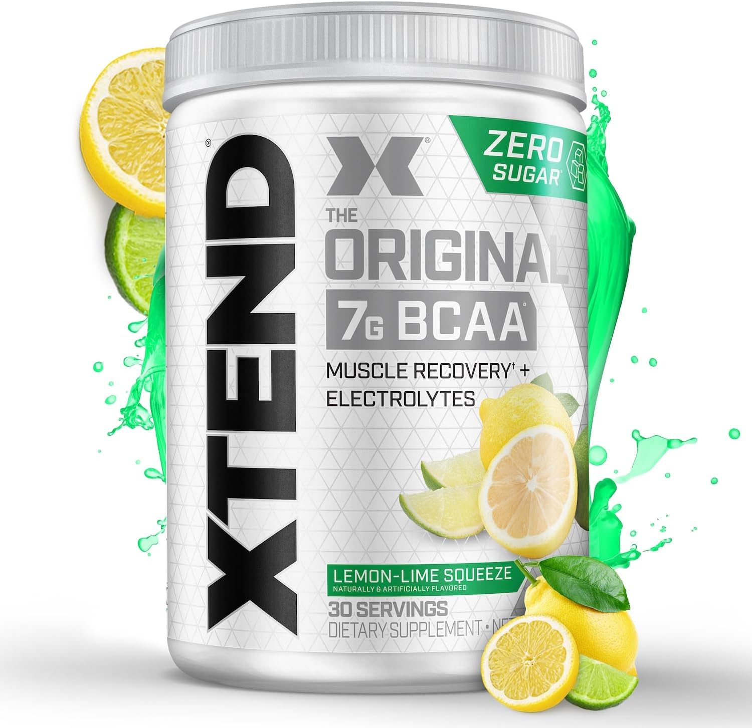 Xtend XTEND Original BCAA Powder, 7g BCAA and 2.5g L-Glutamine, Sugar Free Post Workout Muscle Recovery Drink with Amino Acids, 30 Servings