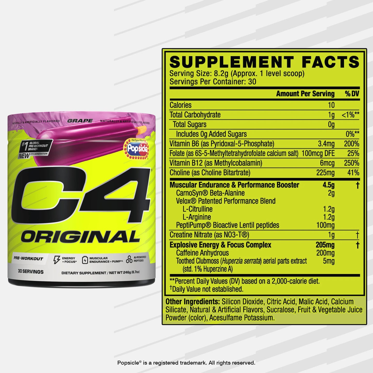 C4 Original X Popsicle Pre Workout Powder