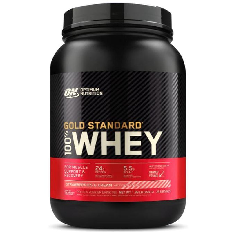 Optimum Nutrition Gold Standard Whey Protein Powder - 2 lbs of Premium Quality Protein for Optimal Muscle Support